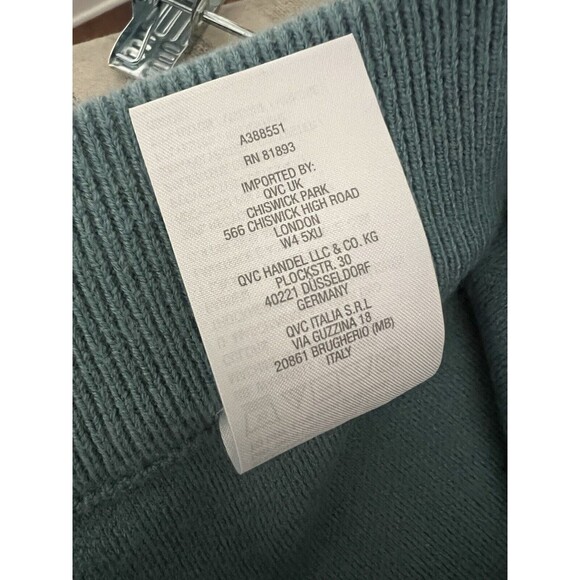 Naturals D&Co Jade Green Elastic Waist Wide Leg Comfy Pants Size 3X NWOT - Picture 10 of 12